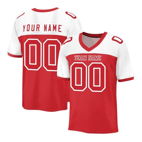 Personalisiertes Baseball Trikots T Shirt Selbst Gestalten Maßgeschneiderte Herren-T-Shirts Trikot Damen Trikot Selbst Gestalten Fußball Männer Personalisiertes Football von Generic