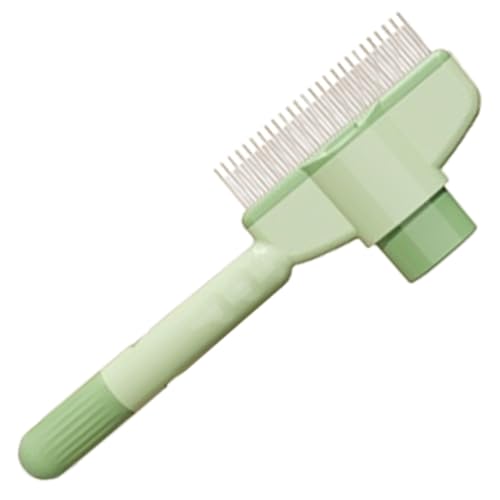 Pet Knotting Comb For Dog - Herren Haarentfernungskamm | Knopffunktion Flohreinigungsbürste Langhaarige Katze Lose Haarstahl Nadelkamm Mit Dem Feinen Nadeldesign Unserer Katzenknoten Kamm, Vermeiden von Generic