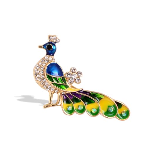Pfau Brosche Pfau Dekorative Charme Schmuck Abzeichen Bankett Anzug Schal Pin Überlegene Qualität Nützlich und attraktiv von Generic