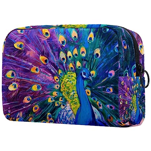 Pfau Vogel Reise-Makeup-Tasche Kosmetiktasche für Frauen und Mädchen von Generic