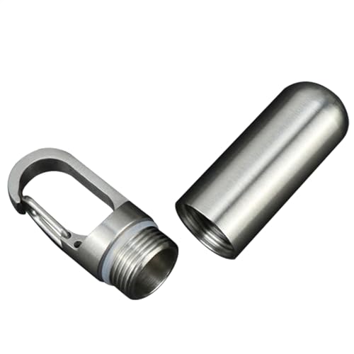 Pillendose mit Schlüsselanhänger – Pillendose mit 3 Fächern, tragbar, wasserdicht, kompakte Pillendose, ideal für Damen und Herren, für Reisen und den Gebrauch Pillendose mit Schlüsselanhänger – Pillendose mit 3 Fächern, tragbar, wasserdicht, kompakte Pillendose, ideal für Damen und Herren, für Reisen und den Gebrauch von Generic