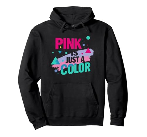 Pink is Just A Color — EIN kraftvolles Statement für Jungen Pullover Hoodie, Unisex für Erwachsene, Schwarz, XL von Generic