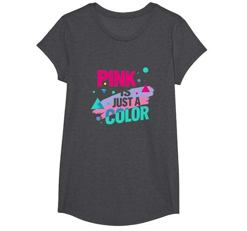 Pink is Just A Color — EIN kraftvolles Statement für Jungen T-Shirt, Girls, Anthrazit Meliert, XS Pink is Just A Color — EIN kraftvolles Statement für Jungen T-Shirt, Girls, Anthrazit Meliert, XS von Generic