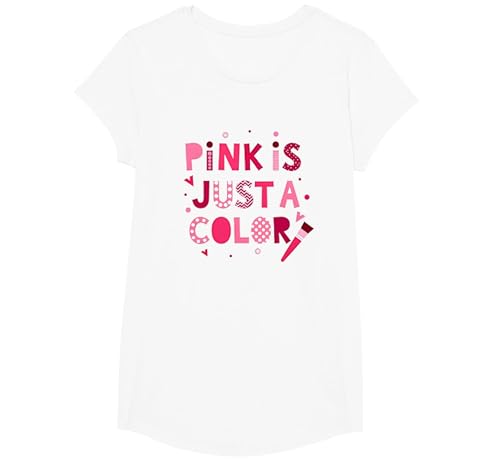 Pink ist nur eine Farbe: Verspielte Typografiekunst T-Shirt, Girls, Weiß, XS Pink ist nur eine Farbe: Verspielte Typografiekunst T-Shirt, Girls, Weiß, XS von Generic