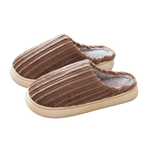 Plüsch Frauen Schlappen Damen Und Herren Pantoffeln Unisex Hausschuhe Slippers Memory Foam Trendiger Slipper Kuschelige Home für von Generic