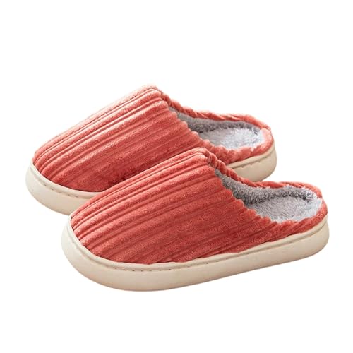Plüsch Frauen Schlappen Damen Und Herren Pantoffeln Unisex Hausschuhe Slippers Memory Foam Trendiger Slipper Kuschelige Home für von Generic