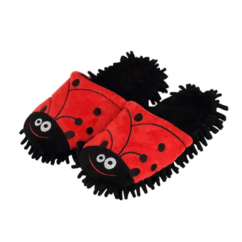 Plüsch Frauen Schlappen Hausschuhe Damen Bequem Niedliche Mit Tier-/Printmuster Rückstellschaum Unisex Gästepantoffeln Cartoon Home Slipper für von Generic