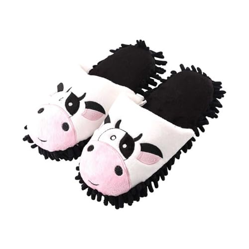 Plüsch Frauen Schlappen Hausschuhe Damen Bequem Niedliche Mit Tier-/Printmuster Rückstellschaum Unisex Gästepantoffeln Cartoon Home Slipper für von Generic