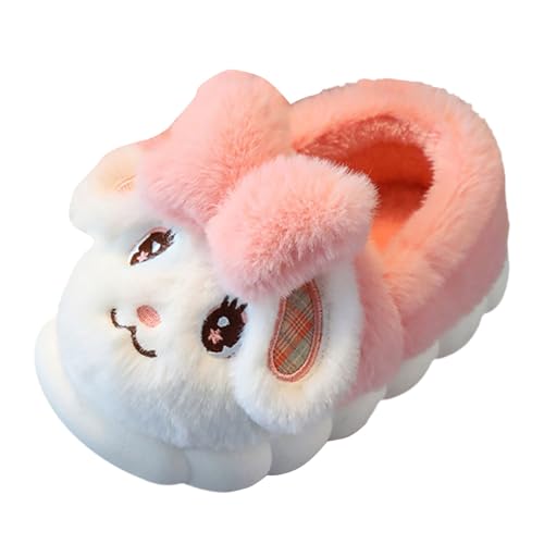 Plüsch Hausschuhe Mädchen Häschen Pantoffeln Winter Warm Tierhausschuhe Süße Kaninchen Hause Schuhe Kuschelig Weiche Kinderhausschuhe Flauschig Winterschuhe Slipper Outdoor (1-Pink, 36.5 Big Kids) von Generic