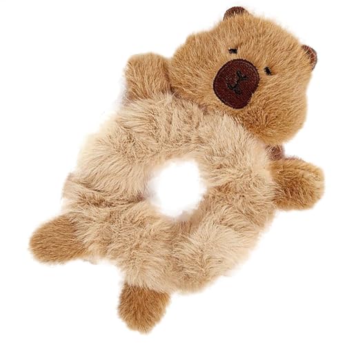 Plüschtier-Clips für Haare – Capybara-Haarspange für Mädchen, weiche Capybara-Haarverschlüsse | Vielseitige Haarspange für dickes Haar mit flauschigem Capybara-Design, Capybara-Plüsch-Haarschmuck für von Generic