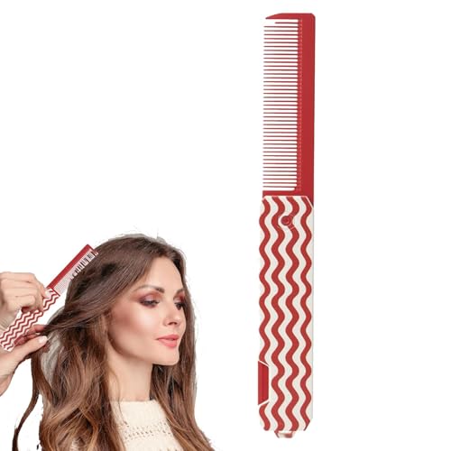 Pocket Combs für Männer, Pocket ComM - Feiner Zahn & breites Zahn Schnurrbart Kamm | Falten -Styling -Werkzeug für Frauen Mädchen, tragbare Entspannung des Kämmungshaarbürste für Haare, Bärte und Schn von Generic