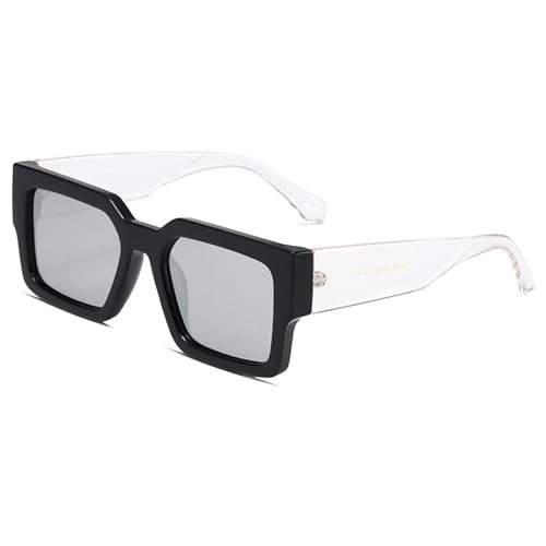 Polarisierte Retro-Sonnenbrille Mit Dickem Bein Und Quadratischem Rahmen For Männer Und Frauen, Geeignet For Autofahrten Im Freien, Pendeln, Partys Und Sport(White) von Generic