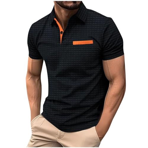 Poloshirt Herren Kurzarm Sommer T Shirt 2025 Regular Sportshirt Passform Workout Fitnessshirt Stretch Sportstyle Outdoorshirt mit Tasche Strand Shirt Bequeme Casual Tops Männer Oberteile Poloshirt Herren Kurzarm Sommer T Shirt 2025 Regular Sportshirt Passform Workout Fitnessshirt Stretch Sportstyle Outdoorshirt mit Tasche Strand Shirt Bequeme Casual Tops Männer Oberteile von Generic