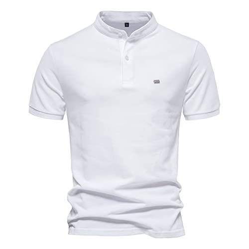 Poloshirt Slim Fit Freizeit Sommer Polohemd,Gelbes Poloshirt,Polo Mit Hemdkragen,Polo Hemd Weiß,Günstige Herrenhemden,Polo Mit Brusttasche von Generic