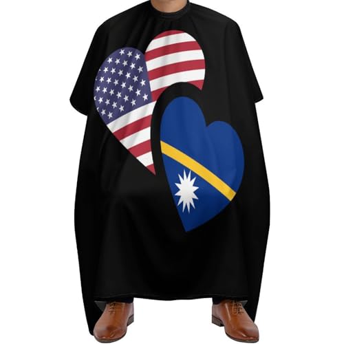 Polyester Friseur Umhänge, Nauru US-Flagge, Haarschneidemantel Verstellbar Haarschneiden Umhange für Haarschnitt Salon Frauen Polyester Friseur Umhänge, Nauru US-Flagge, Haarschneidemantel Verstellbar Haarschneiden Umhange für Haarschnitt Salon Frauen von Generic