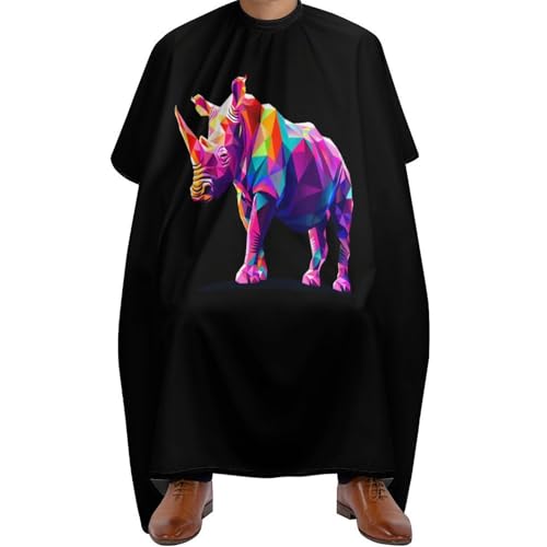 Polyester Friseure Kleid, Polygonales Nashorn, Haarschneide Umhang Mode Salon Umhang für Haarstyling Haarschnitt Männer von Generic