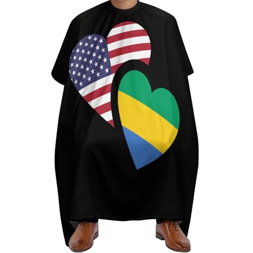 Polyester Friseurumhang, US-Flagge, Haar Schneideumhang Unisex Haarschneidemantel für Salon Männer Haarstyling von Generic
