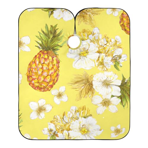 Polyester Haar Schneideumhang, Tropische Früchte Blumen, Friseure Kleid Mode Barber Cape für Haarstyling Haarschnitt Männer von Generic