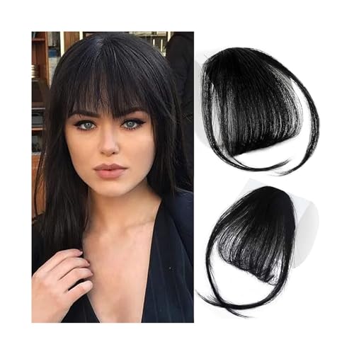 Pony-Haarspange, Pony-Haarspange, Pony zum Anklipsen, Air-Pony, natürlicher Pony, vorne flacher Pony, 1 Stück glattes Haar für Frauen, Pony zum Anklipsen (Farbe: K20-2M33) von Generic