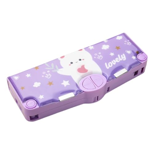 Pops Out Out Bencil Case große Kapazität Multifunktionales Bleistifthülle mit Druckknopf -Schärfer Lineal Eraser Purpurbär Pops Out Out Bencil Case große Kapazität Multifunktionales Bleistifthülle mit Druckknopf -Schärfer Lineal Eraser Purpurbär von Generic