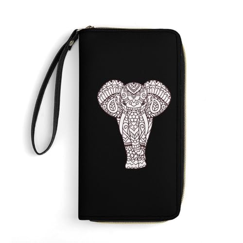 Portemonnaie Aztekischer Elefant11 Geldbeute Tragbare Kleine Münzbörse Niedliche Brieftasche Für Frauen, Mädchen, Kinder von Generic
