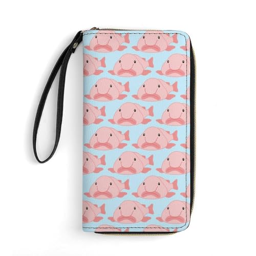 Portemonnaie Blob-Fisch-Muster Kartenetui Printmotiv Portmonee Kreative Kleine Münzbörse Für Freundin, Frauen, Freund von Generic