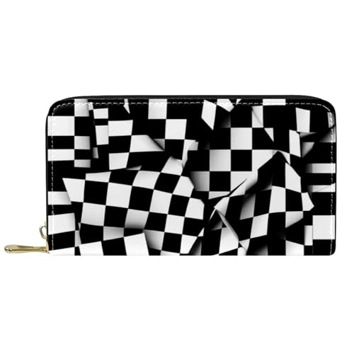 Portemonnaie Geometrie Abstraktes Gittermuster Geldbeute Printmotiv Wallet Nette Portmonee Für Mädchen, Freund, Lehrer von Generic