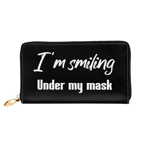 Portemonnaie Ich Lächle Unter Dieser Maske Wallet Tragbare Geldbeute Nette Kartenetui Für Freund, Lehrer, Mädchen von Generic