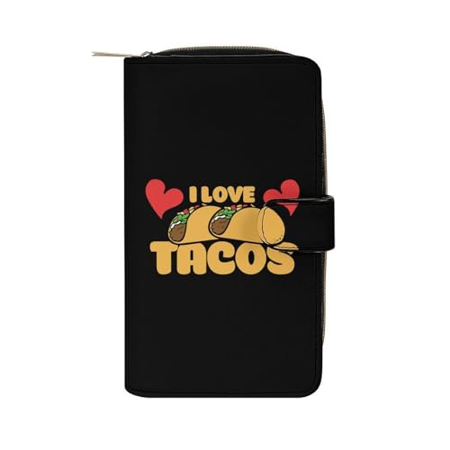 Portemonnaie Ich Liebe Tacos Handtaschen Vintage Design Kleine Münzbörse Retro Wallet Für Freund, Mutter, Mädchen von Generic