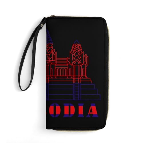 Portemonnaie Kambodschanischer Palast 4 Geldtasche Nette Kartenetui Lustige Wallet Für Mutter, Mädchen, Lehrer von Generic