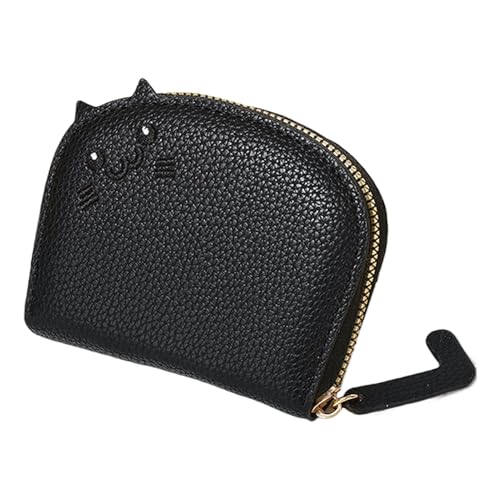 Portemonnaie – Kleines Kreditkartenetui | Geldbörse aus PU-Leder | Leder-Herren-Tablett-Geldbörsen | Tragbarer Kreditkartenhalter | Kartenetui mit Cartoon-Reißverschluss für Mädchen und Frauen von Generic