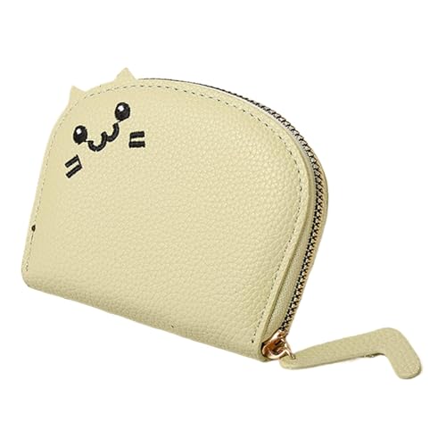 Portemonnaie – Kleines Kreditkartenetui | Geldbörse aus PU-Leder | Leder-Herren-Tablett-Geldbörsen | Tragbarer Kreditkartenhalter | Kartenetui mit Cartoon-Reißverschluss für Mädchen und Frauen von Generic