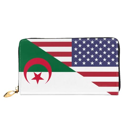 Portmonee Amerika Algerien Freundschaftsflagge Reißverschluss Geldbörse Kreative Kartenetui Niedliche Geldbeute Für Mädchen, Frauen, Freund Portmonee Amerika Algerien Freundschaftsflagge Reißverschluss Geldbörse Kreative Kartenetui Niedliche Geldbeute Für Mädchen, Frauen, Freund von Generic
