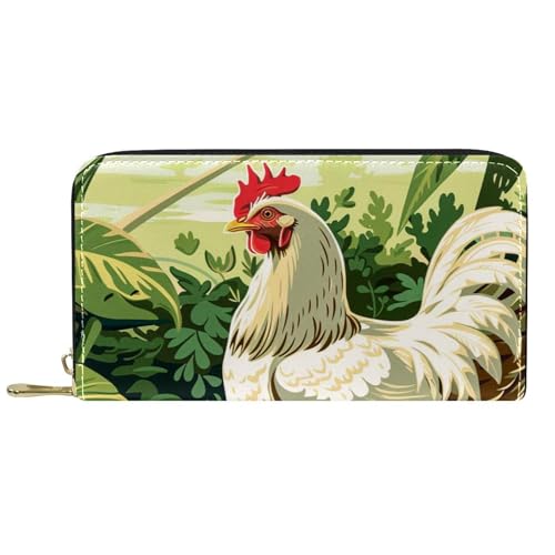 Portmonee Karikatur, Hühnerfarm Reißverschluss Geldbörse Printmotiv Tragbare Brieftasche Niedliche Geldbeute Für Kinder, Mädchen, Mutter von Generic