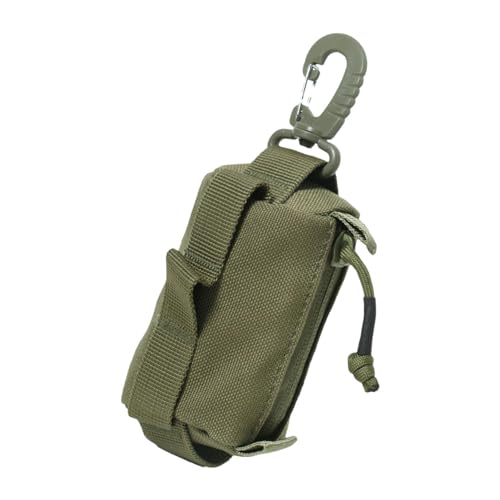 Portmonee Klein - Portable Schlüsselbund Portmonee mit Sicherheitsvorteil außen | Portmonee Portmonee mit mühelosem Münzfach | Multifunktionaler Organizer für Kopfhörer und Geldscheine, Grün (Army von Generic