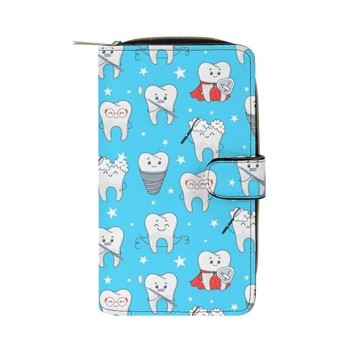 Portmonee Lustige Zähne Reißverschluss Geldbörse Printmotiv Geldtasche Vintage Handtaschen Für Frauen, Freundin, Mutter von Generic