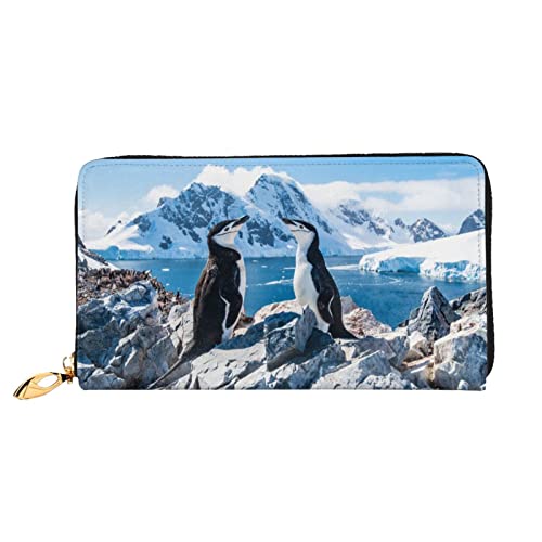 Portmonee Pinguin-Muster Geldbeute Lustige Leder Geldbörse Kreative Geldbörse Für Mädchen, Frauen, Mutter von Generic