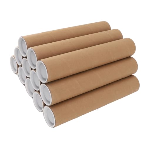 Posterrohre, 12 PCs Post -Rohre Robust (5.3 * 30 cm) von Generic