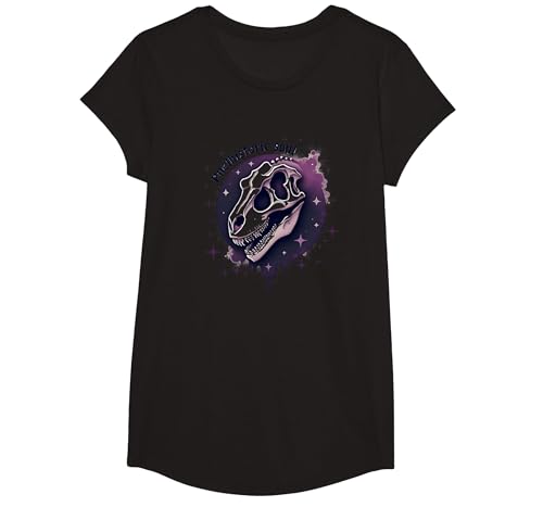 Prähistorische Soul Dinosaurier Fossil Art für Paläontologie Fans T-Shirt, Girls, Schwarz, L von Generic