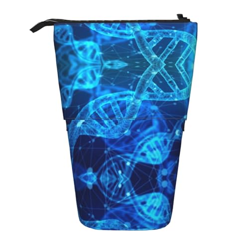 Praktischem Stifte-Organizer DNA-Kette Fotodruck Bleistift Beutel mit Reißverschluss Federmappe für Damen Erwachsener Schule von Generic