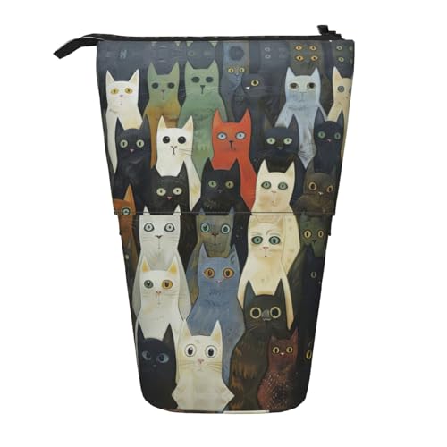 Praktischem Stifte-Organizer Katze Briefpapier Tasche Tragbar Bleistift Beutel für Schule Erwachsener Erwachsene von Generic
