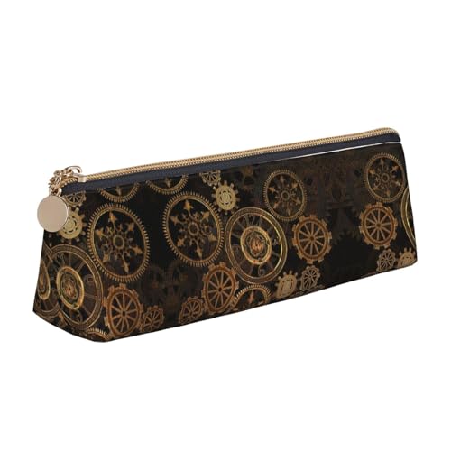Praktischem Stifte-Organizer Zahnräder Uhr Bronze Jahrhundert Bleistift Beutel mit Reißverschluss Bleistift Tasche für Büro Mädchen College-Studenten von Generic