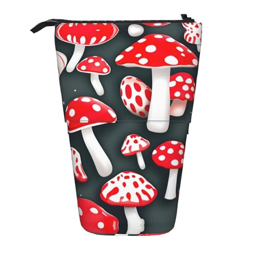 Praktischem Stiftemappe Roter Weißer Pilz Federmäppchen Stylisches Mäppchen für Schulsachen Erwachsener Jungen von Generic