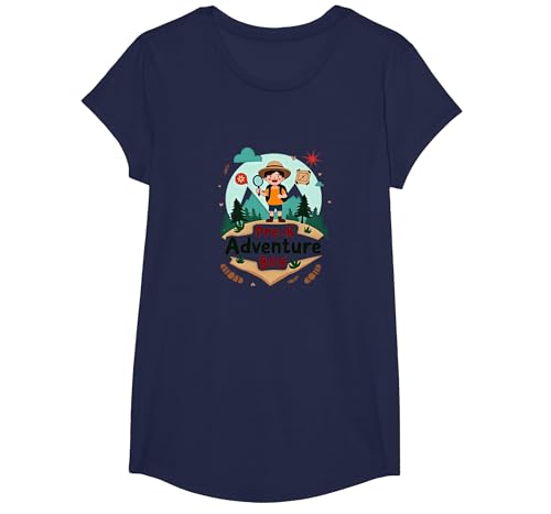 Pre-K Adventure Boy Outdoor Explorer Wildnissucher T-Shirt, Girls, Marineblau, XS Pre-K Adventure Boy Outdoor Explorer Wildnissucher T-Shirt, Girls, Marineblau, XS von Generic