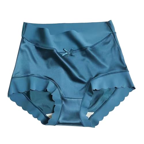 Premium-Satin-Eisseide, Feuchtigkeitsabsorbierende Höschen, Nahtlose Po-Lift-Unterwäsche Mit Hoher Taille, Komfort-Slips In Übergröße Dessous Große Größen Unterwäsche, Hipster Unterwäsche von Generic