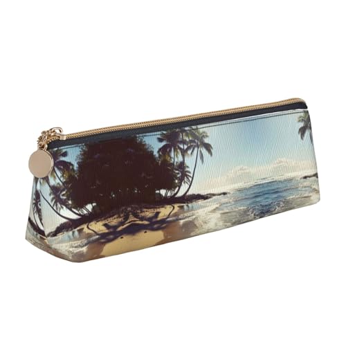 Premium Stiftetasche Hawaii-Strand Bleistift Beutel mit Reißverschluss Stifte-Organizer für Damen College-Studenten Jungen Premium Stiftetasche Hawaii-Strand Bleistift Beutel mit Reißverschluss Stifte-Organizer für Damen College-Studenten Jungen von Generic