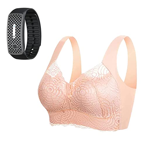 Prettyhealth Lymphvity Detoxification and Shaping & Powerful Lifting Bra, 2023 New Tourmaline Detox Lace Lifting Bra (4X-Large,Nude) von Géneric