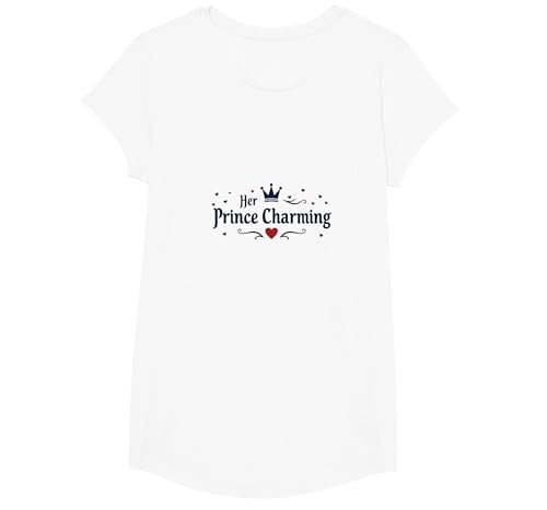 Prince Charming – Ihr romantischer Märchen-Schatz T-Shirt, Girls, Weiß, XS von Generic