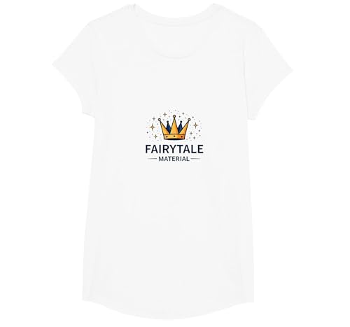 Prinz Charming Märchen Material Kronenzauber T-Shirt, Girls, Weiß, XS Prinz Charming Märchen Material Kronenzauber T-Shirt, Girls, Weiß, XS von Generic