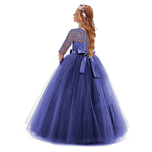 Prinzessin Kleid Mädchen Abendkleid für Hochzeit Brautjungfer Blumenmädchen Geburtstag Party Jugendweihe Fasching Cocktail Dance Ballkleid Elegant von Generic